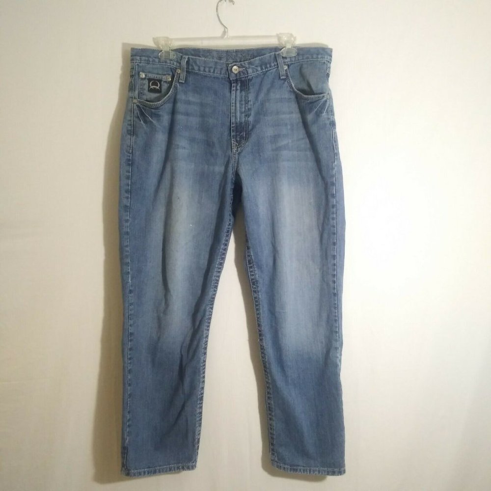 Cinch Jeans Mens Black Label 2.0 Relax Fit Straight Leg Blue Size W40 L32